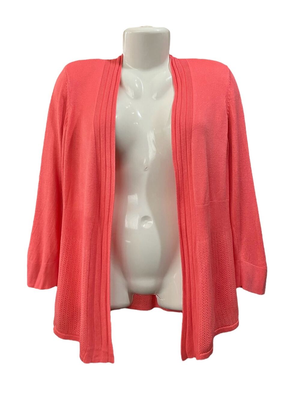 Maurices Women's Punch Pink Open Front Lightweight Sweater Cardigan | Size M